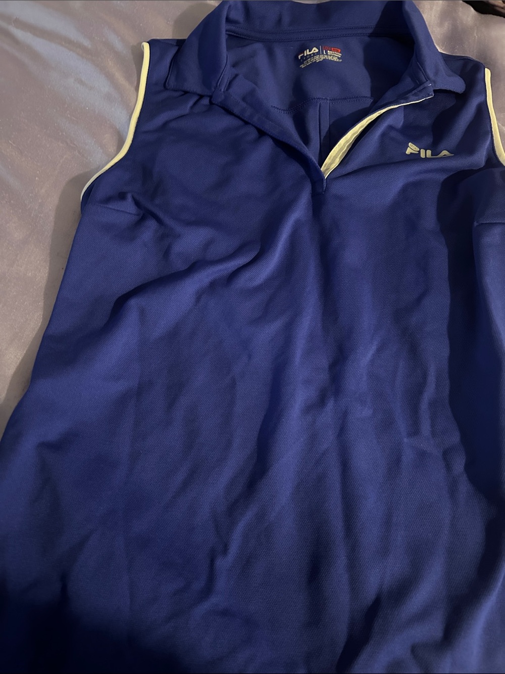 Blue polo shirt for women